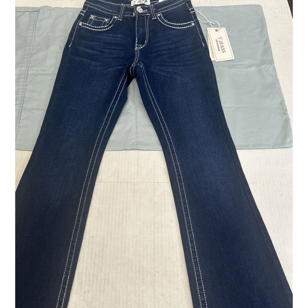 Y Jeans Los Angeles Embellished Boot Cut  Sz 3/4￼